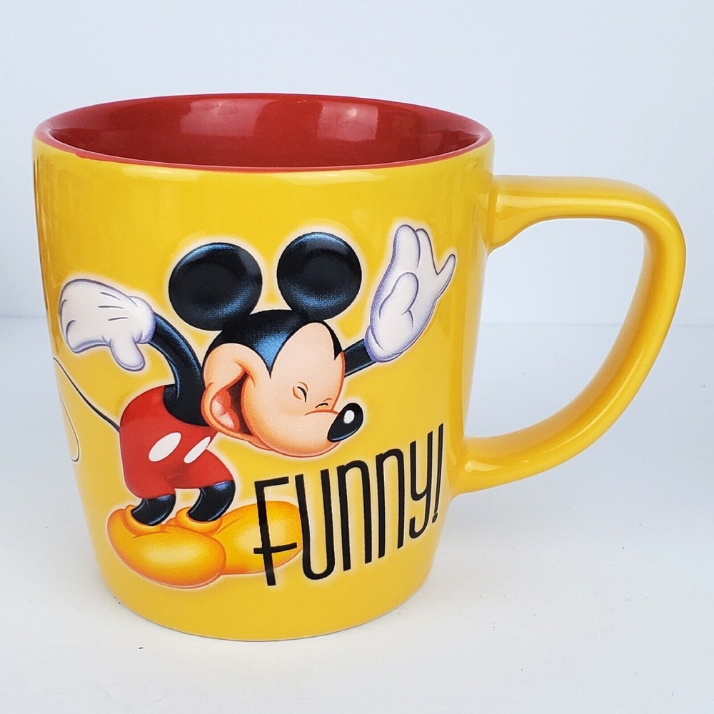 Disney Mickey Mouse 3D Embossed Mug Smart Funny Disney Parks Exclusive